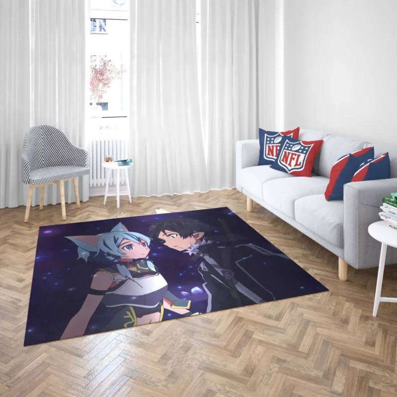 Zeref and Ochaco Uraraka Unexpected Alliance Anime Rug 2