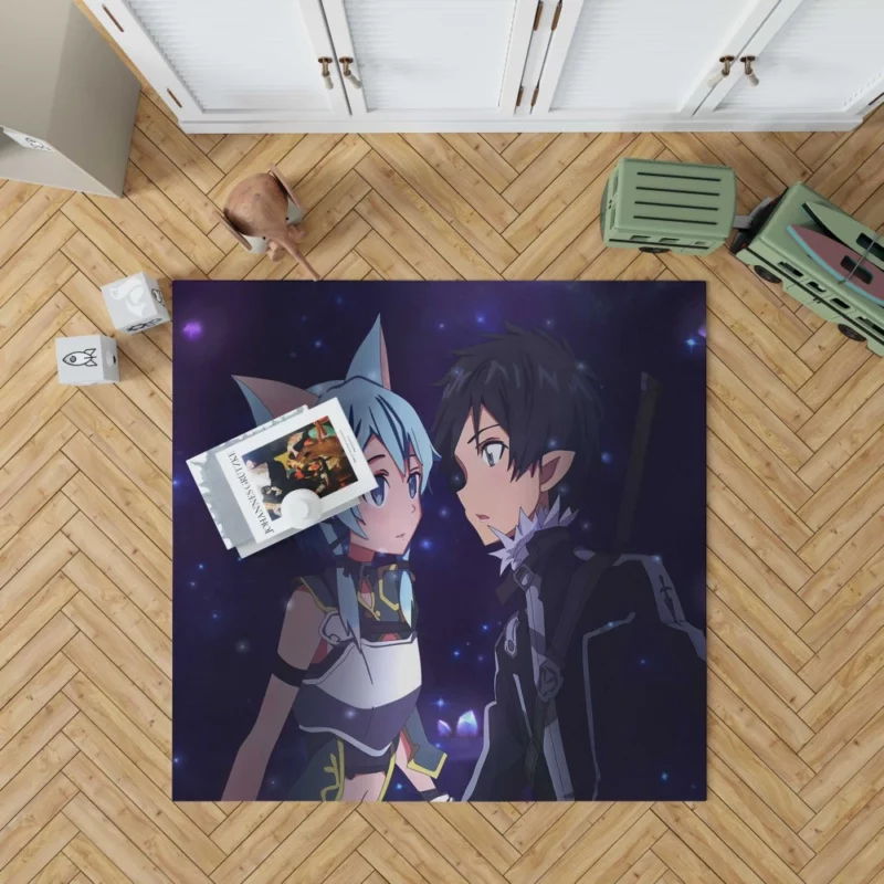 Zeref and Ochaco Uraraka Unexpected Alliance Anime Rug