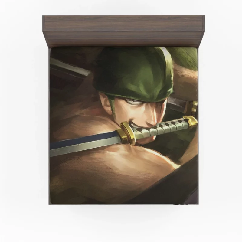 Zoro Determination Pirate Saga Anime Fitted Sheet