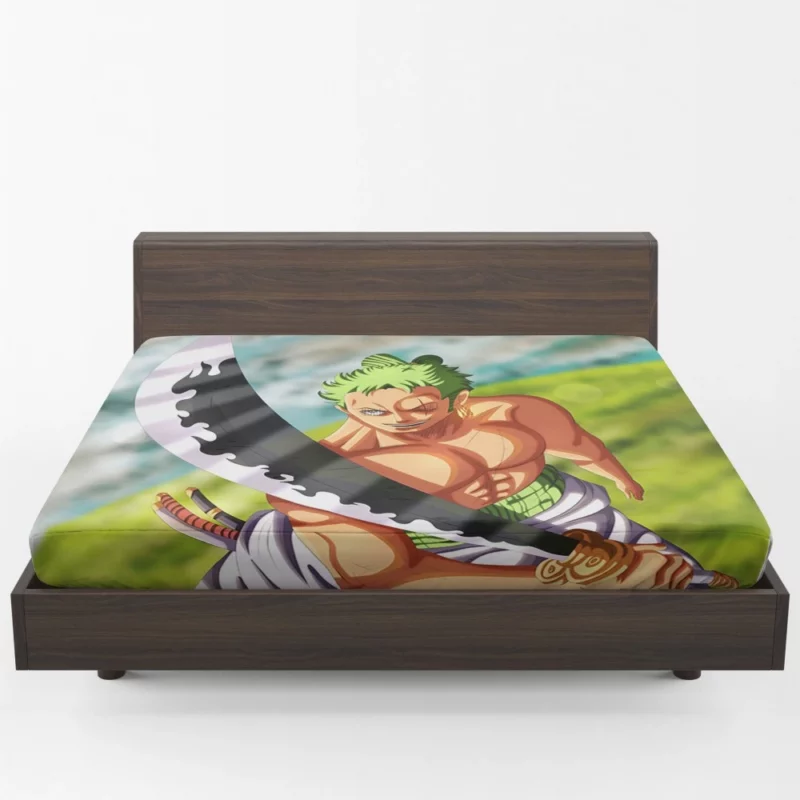 Zoro Epic Battles Swordmaster Tale Anime Fitted Sheet 1