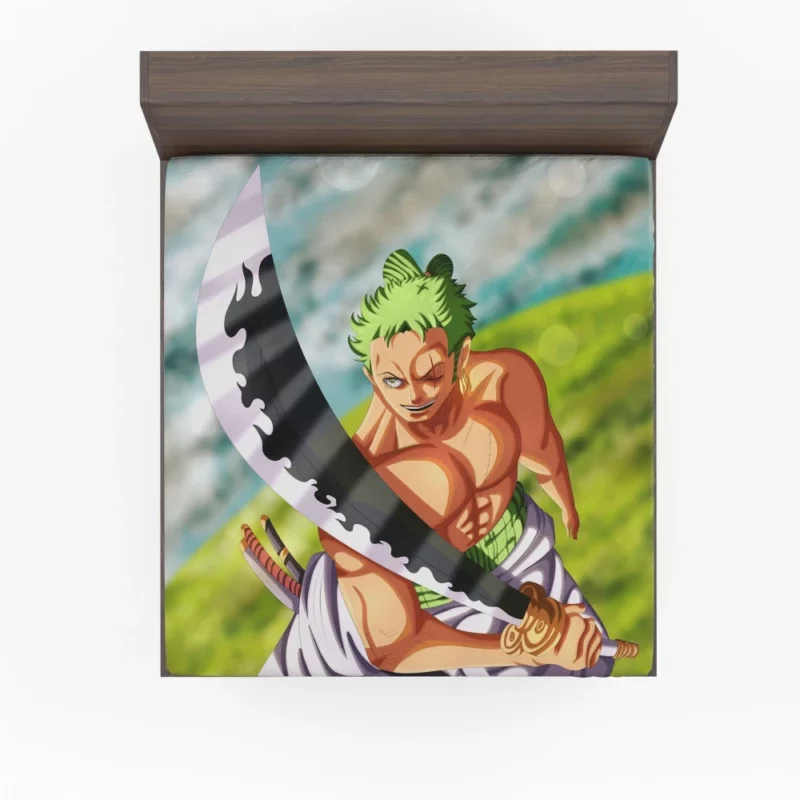 Zoro Epic Battles Swordmaster Tale Anime Fitted Sheet