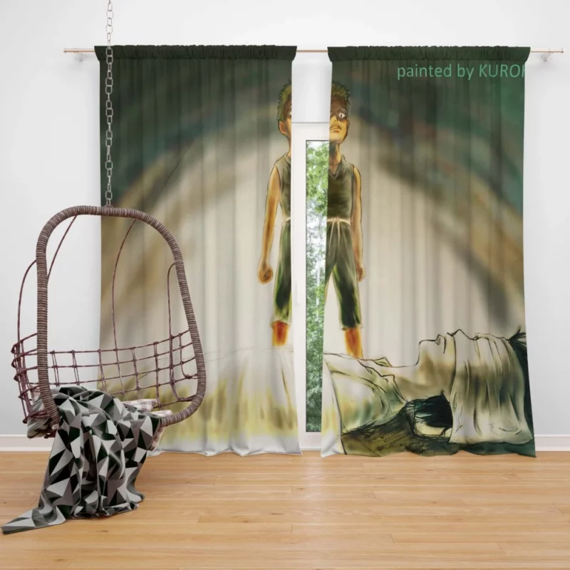 Zoro Promise Swordmaster Legacy Anime Curtain