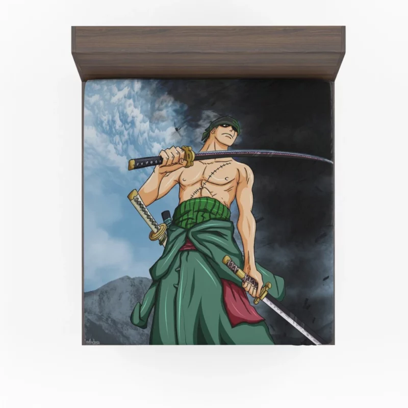 Zoro Resolve Blade Triumph Anime Fitted Sheet