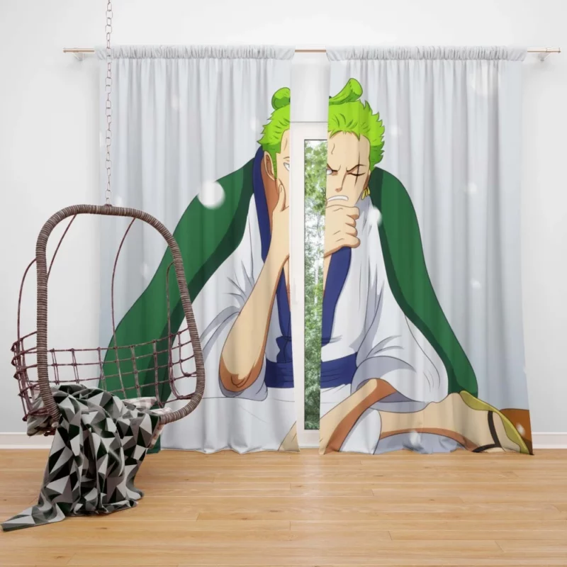 Zoro Three-Sword Style Anime Curtain