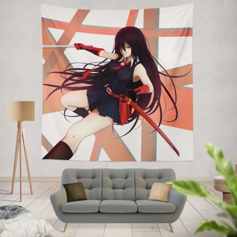 Akame Shadowed Past in Akame ga Kill! Anime Wall Tapestry