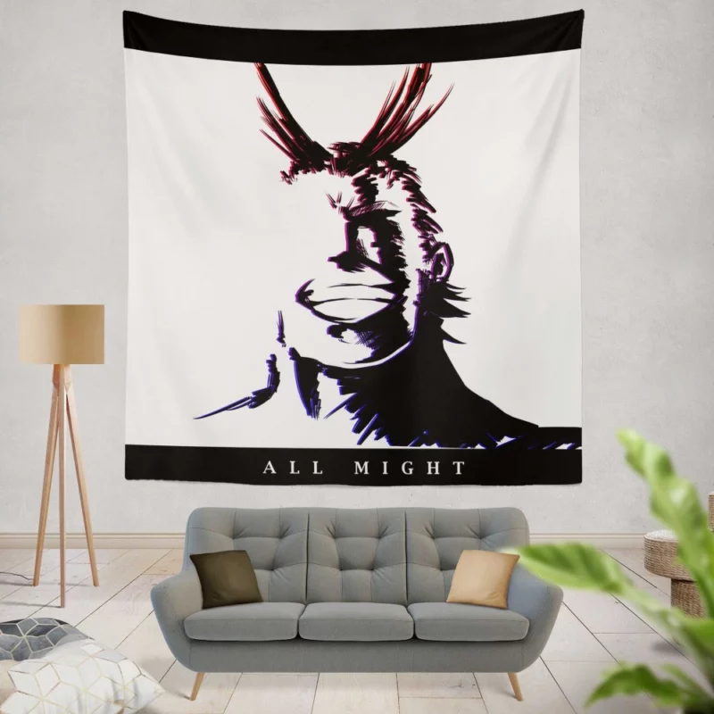 All Might Heroic Spirit Anime Wall Tapestry