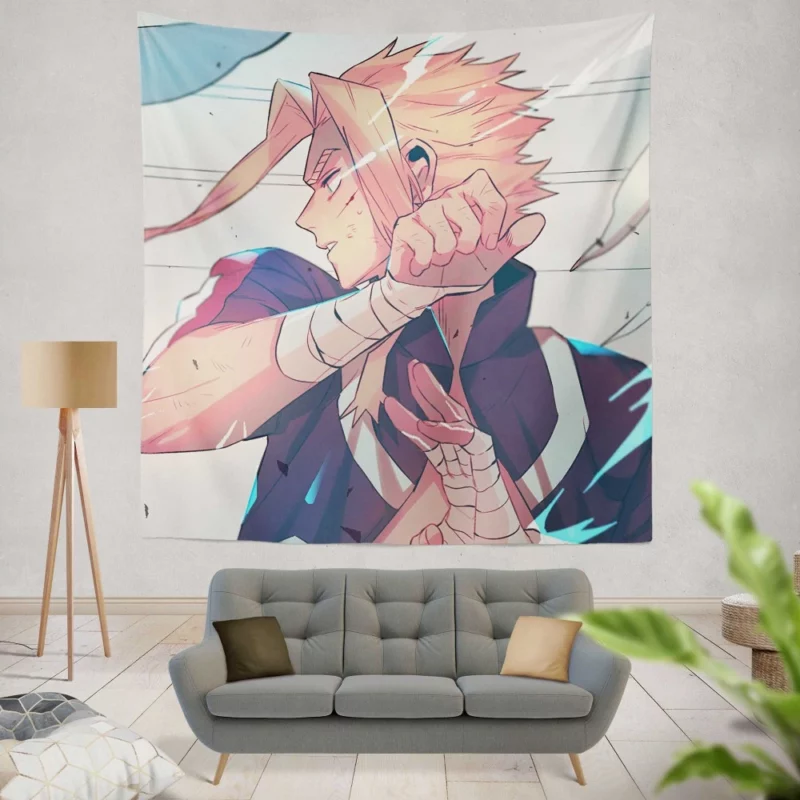 All Might Lasting Impact Anime Wall Tapestry