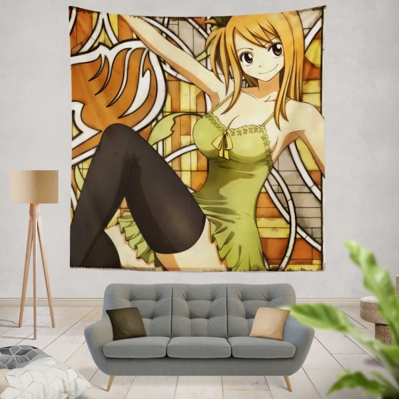 Anime Fairy Tail Lucy Heartfilia Wall Tapestry