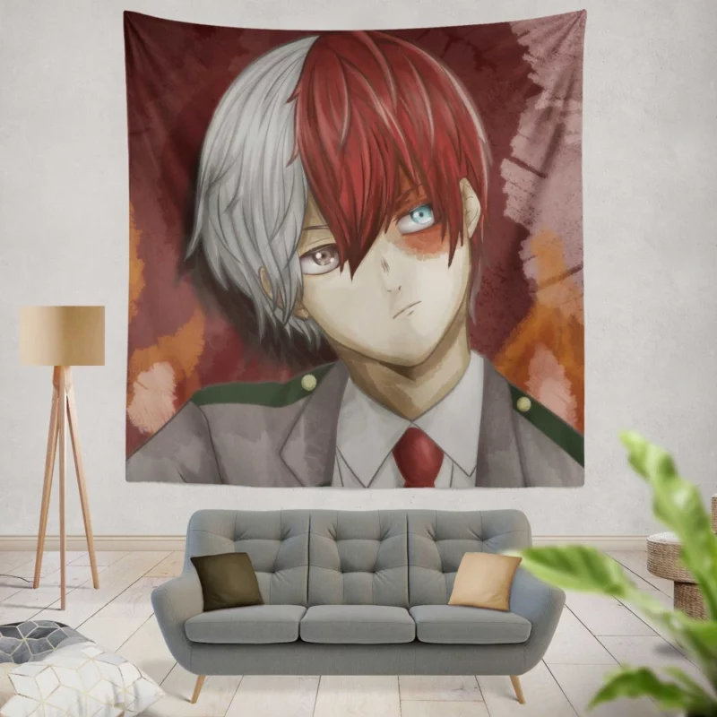 Anime My Hero Academia Shoto Todoroki Wall Tapestry