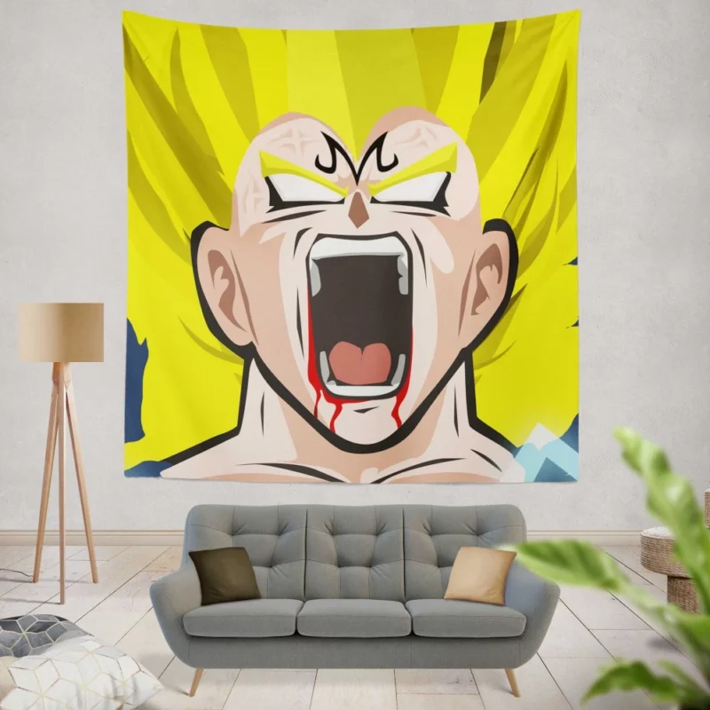 Ascended Power Vegeta Super Saiyan 2 Anime Wall Tapestry