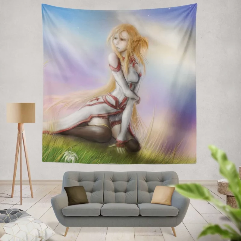 Asuna Yuuki Adventures Anime Wall Tapestry