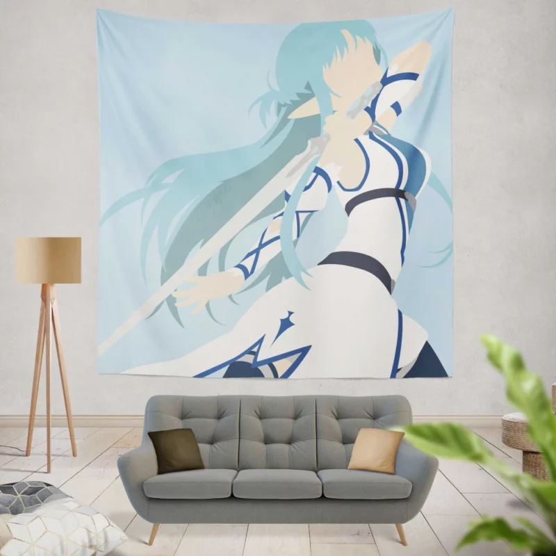 Asuna Yuuki Adventures in Virtual Worlds Anime Wall Tapestry