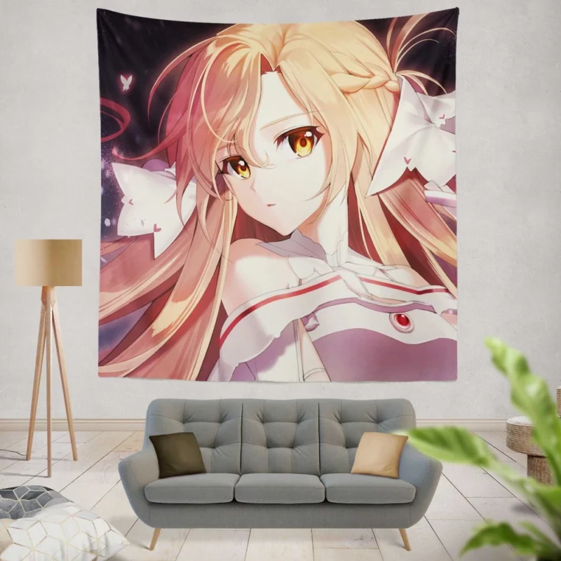 Asuna Yuuki Captivating Sword Art Online Anime Wall Tapestry