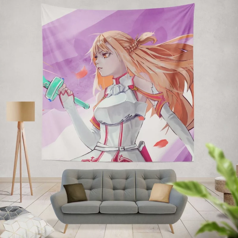 Asuna Yuuki Digital Duelist Anime Wall Tapestry