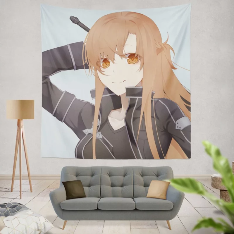 Asuna Yuuki Epic Exploits in VR Anime Wall Tapestry