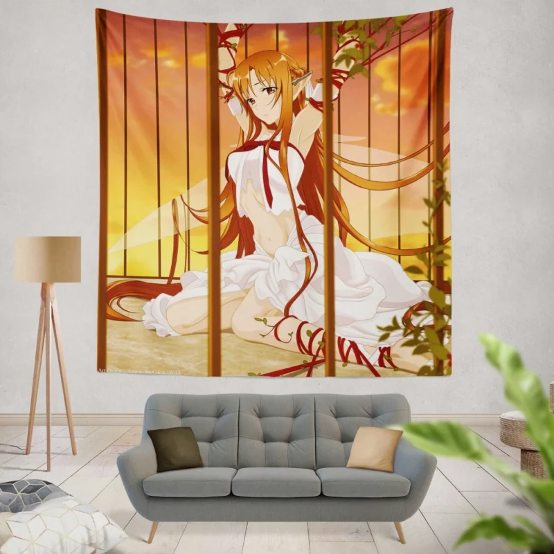 Asuna Yuuki Impactful Character Anime Wall Tapestry