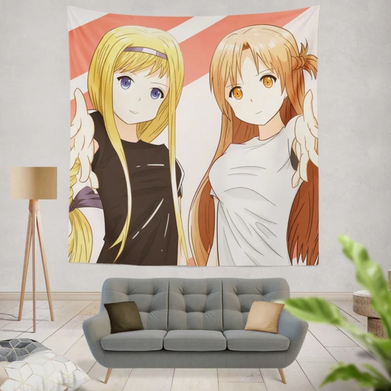 Asuna Yuuki Journey in Ordinal Scale Anime Wall Tapestry