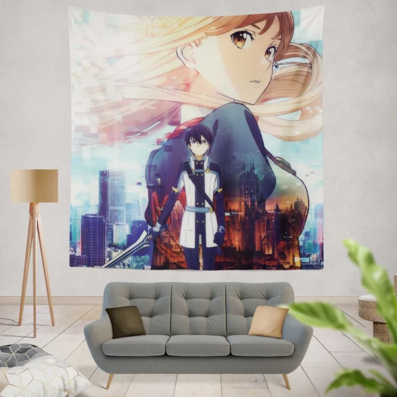 Asuna Yuuki Journey through Ordinal Scale Anime Wall Tapestry