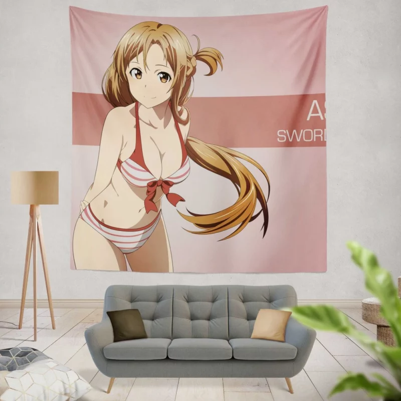 Asuna Yuuki Reality Warrior Anime Wall Tapestry