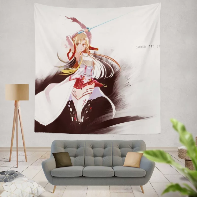 Asuna Yuuki Significant Moments Anime Wall Tapestry