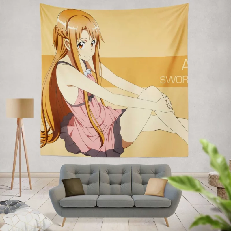 Asuna Yuuki Sword Art Online Star Anime Wall Tapestry