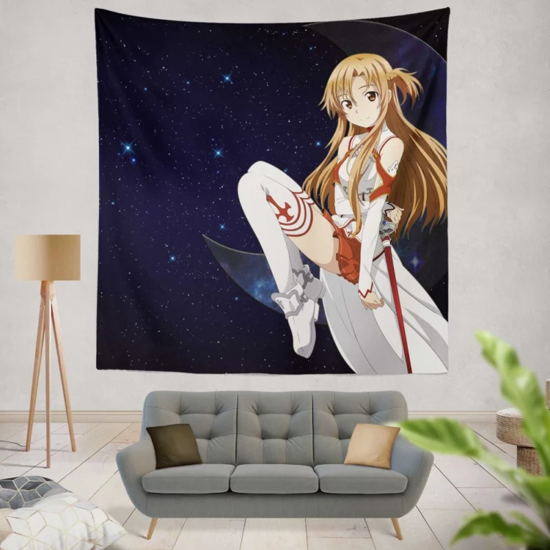 Asuna Yuuki Unforgettable Impact Anime Wall Tapestry