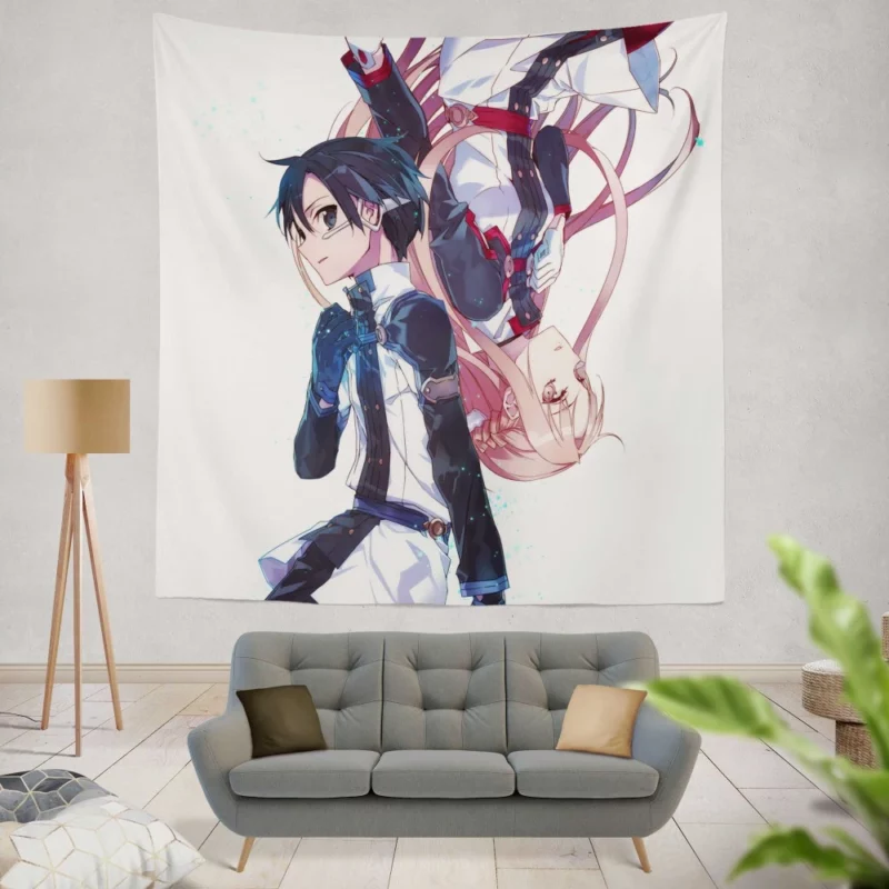 Asuna Yuuki in Manga Ordinal Scale Anime Wall Tapestry