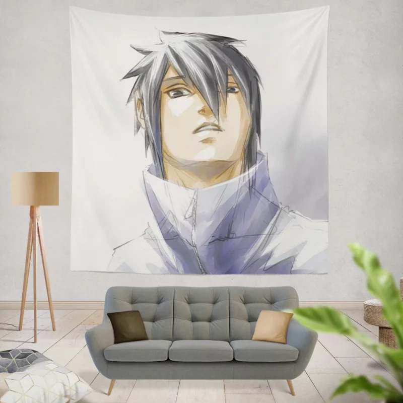 Avenger Quest Sasuke Tale Anime Wall Tapestry