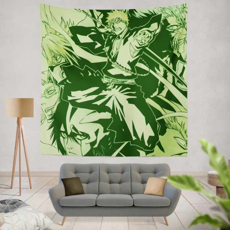 Bleach Battle Royale Ichigo and Tier Halibel Anime Wall Tapestry