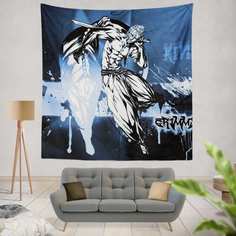 Bleach Menacing Grimmjow Jaegerjaquez Anime Wall Tapestry