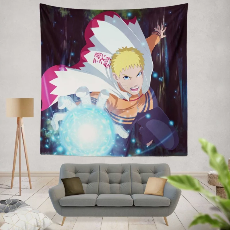 Boruto Journey as Hokage Anime Wall Tapestry