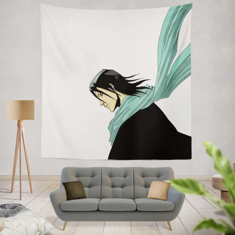 Byakuya Kuchiki Elegant Captain in Bleach Anime Wall Tapestry