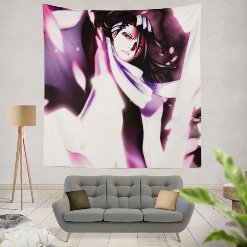 Byakuya Kuchiki Noble Soul Reaper Anime Wall Tapestry