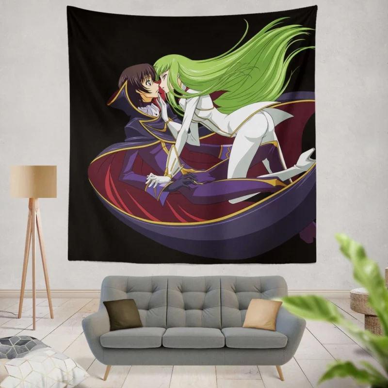 C.C. & Lelouch Code Geass Anime Wall Tapestry