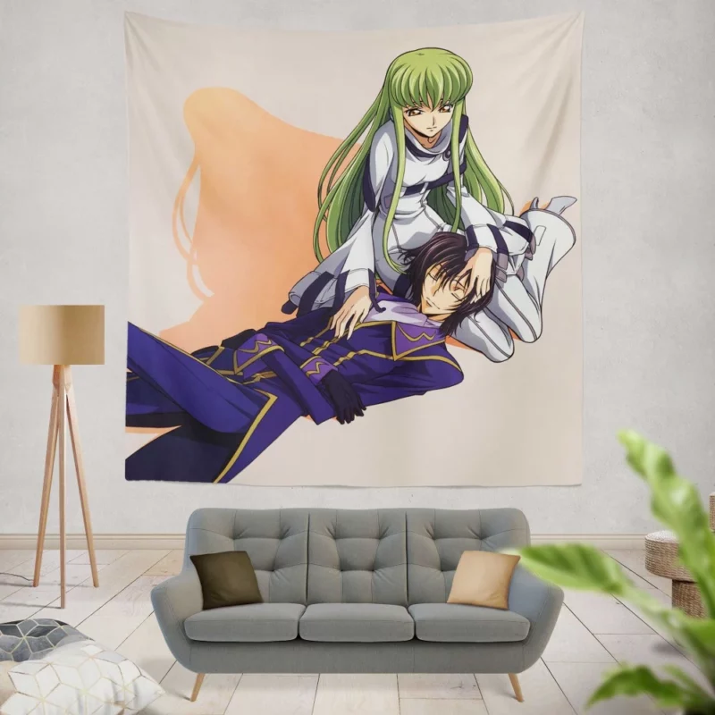 Code Geass C.C. & Lelouch Anime Wall Tapestry