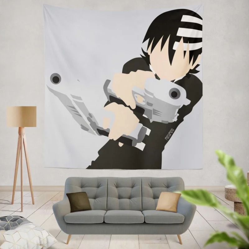 Death The Kid Soul Eater Anime Wall Tapestry