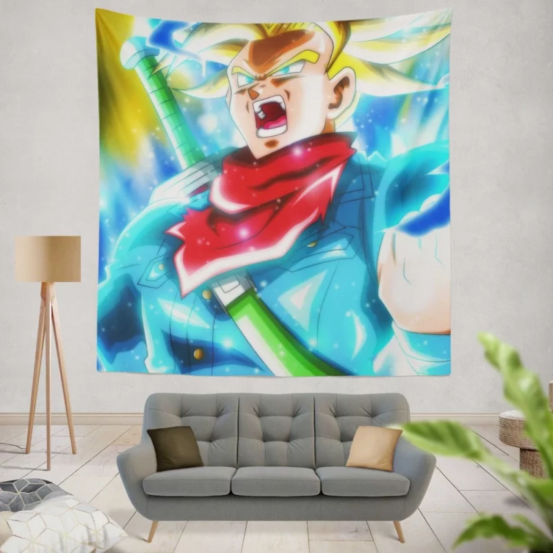 Dragon Ball Super Trunks Story Anime Wall Tapestry