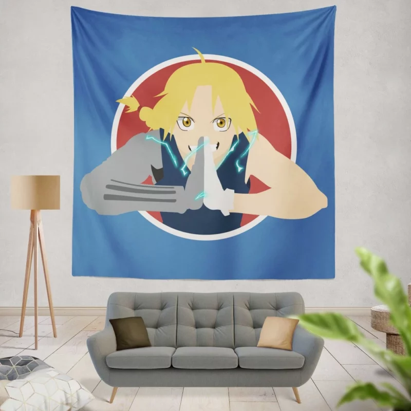 Edward Elric Legendary Path Anime Wall Tapestry