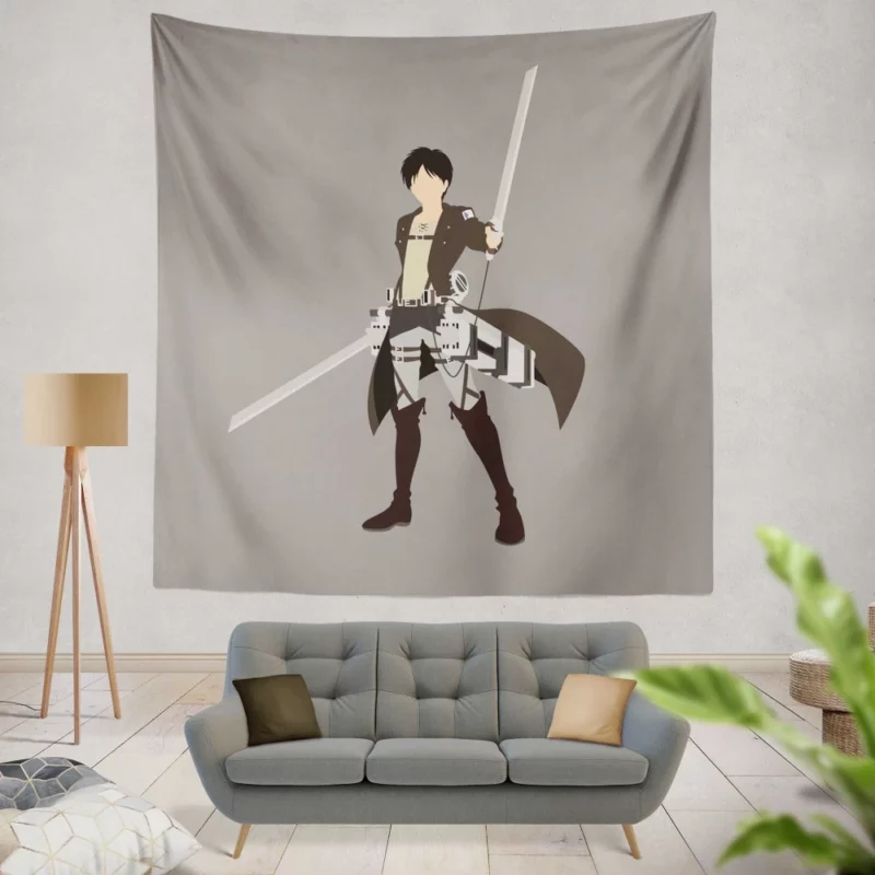 Eren Yeager Titan Shifter Journey Anime Wall Tapestry