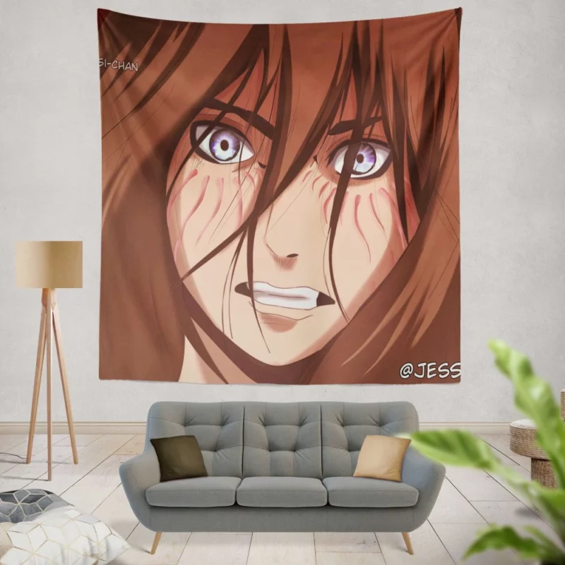 Eren Yeager Warrior Journey Anime Wall Tapestry