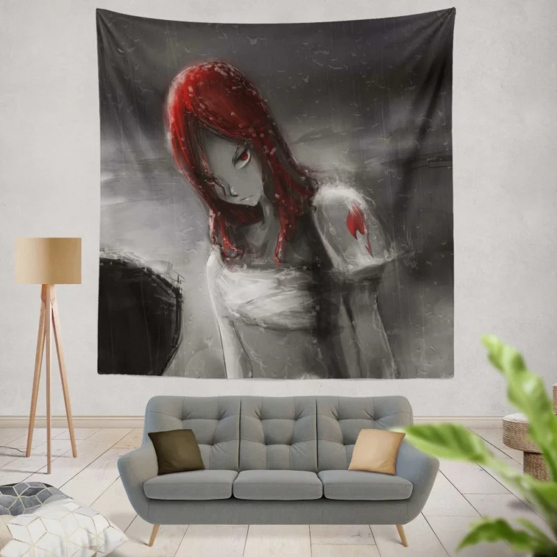 Erza Scarlet Warrior Chronicle Anime Wall Tapestry