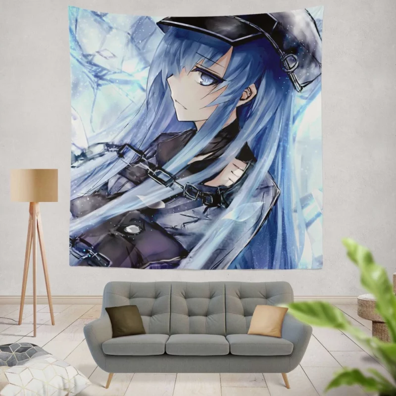 Esdeath Akame ga Kill Ice Queen Anime Wall Tapestry