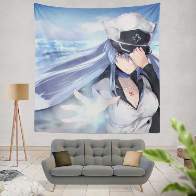 Esdeath Chilling Aura of Akame ga Kill! Anime Wall Tapestry