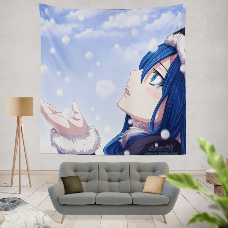 Fairy Tail Water Mage Juvia Lockser Anime Wall Tapestry