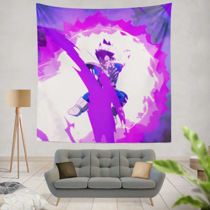 FighterZ Face-off Vegeta Battles Anime Wall Tapestry