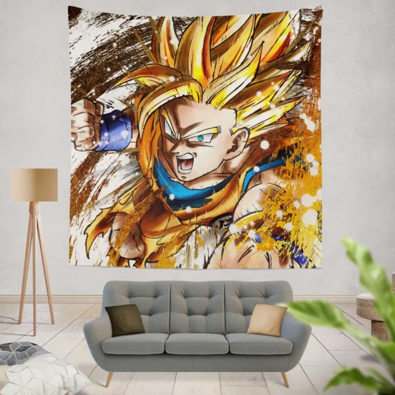 FighterZ Goku Legendary Fights Anime Wall Tapestry
