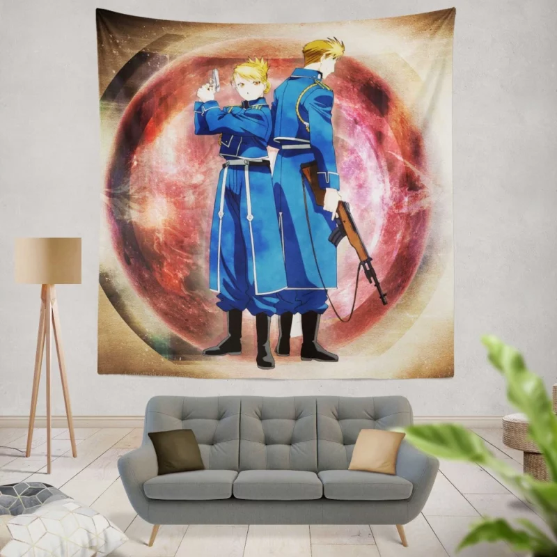 FullMetal Alchemist Sharpshooter Riza Hawkeye Anime Wall Tapestry