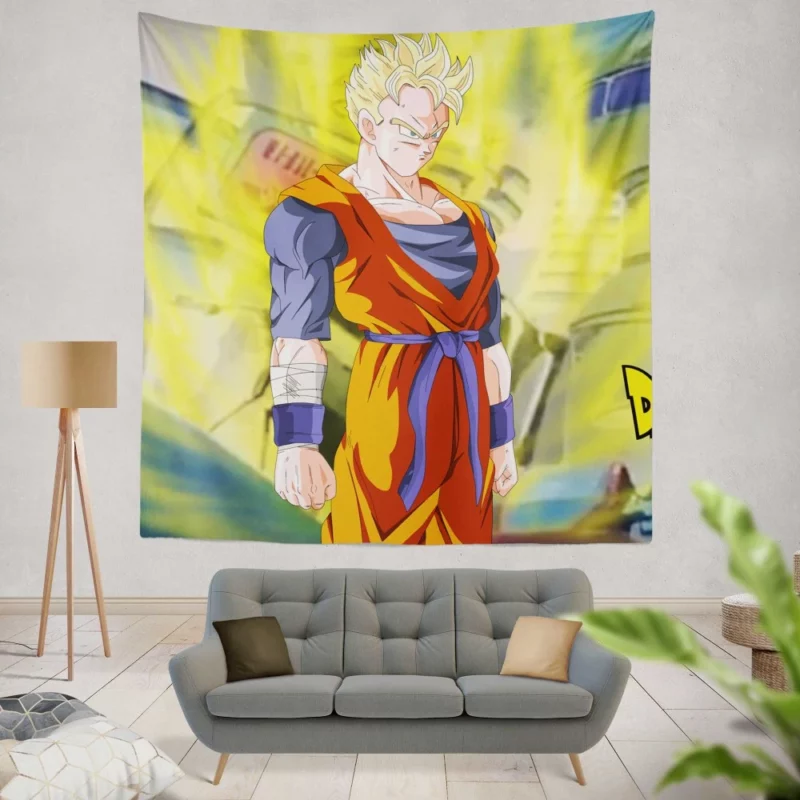 Future Gohan Battling for Hope Anime Wall Tapestry