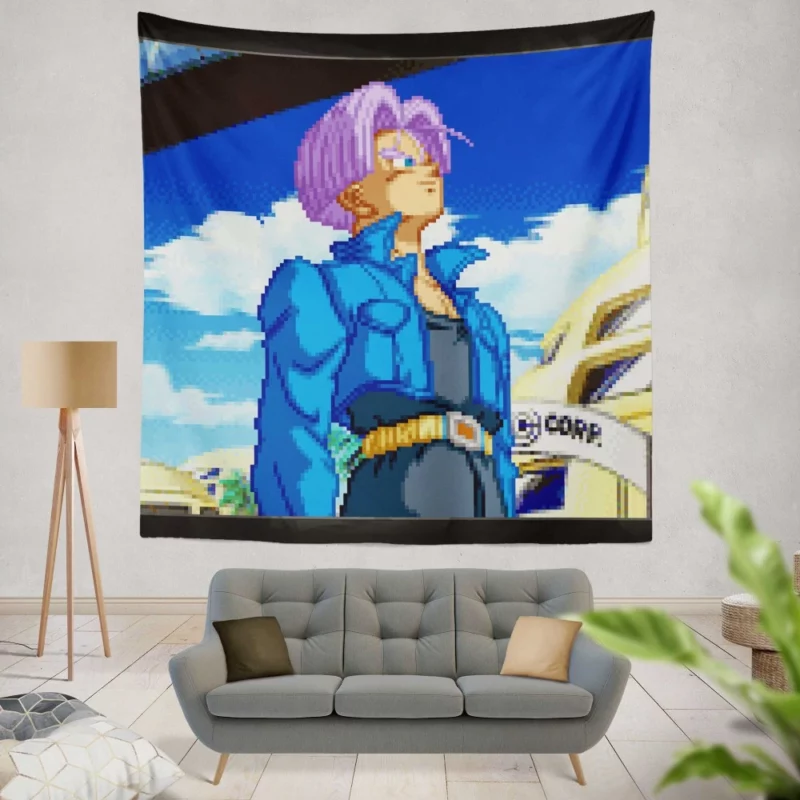 Future Trunks Time-Traveling Warrior Anime Wall Tapestry