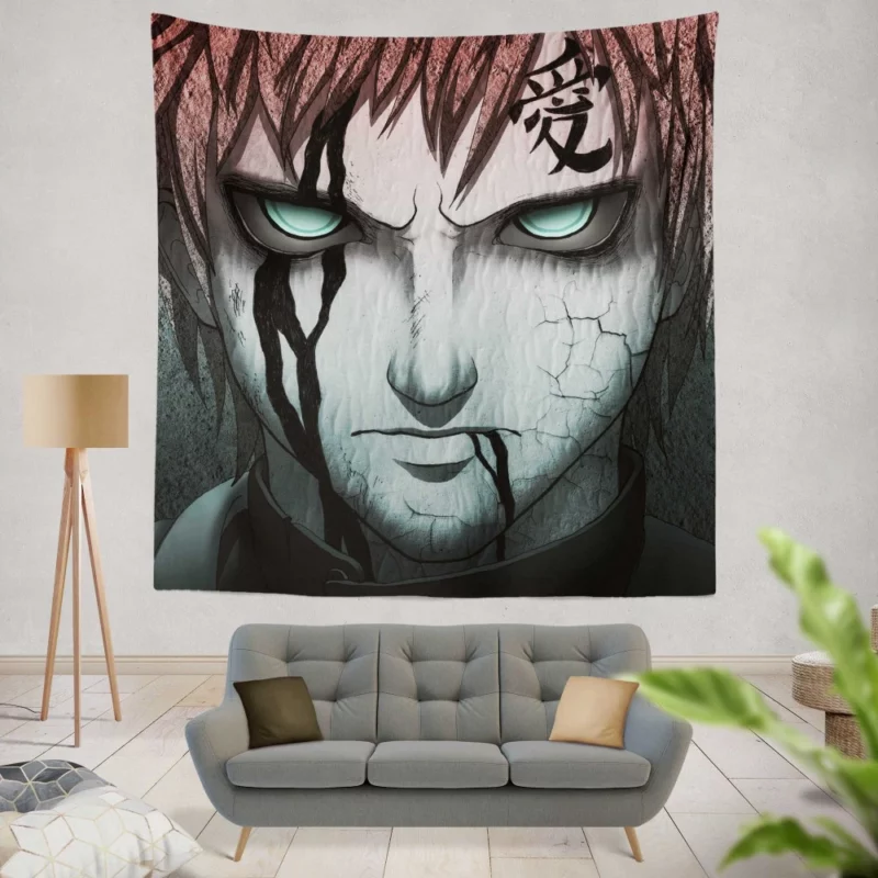 Gaara Desert Nomad Anime Wall Tapestry